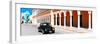 ¡Viva Mexico! Panoramic Collection - Black VW Beetle and Orange Architecture-Philippe Hugonnard-Framed Photographic Print