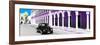 ¡Viva Mexico! Panoramic Collection - Black VW Beetle and Plum Architecture-Philippe Hugonnard-Framed Photographic Print