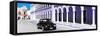 ¡Viva Mexico! Panoramic Collection - Black VW Beetle and Purple Architecture-Philippe Hugonnard-Framed Stretched Canvas