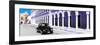 ¡Viva Mexico! Panoramic Collection - Black VW Beetle and Purple Architecture-Philippe Hugonnard-Framed Photographic Print