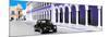 ¡Viva Mexico! Panoramic Collection - Black VW Beetle and Purple Architecture-Philippe Hugonnard-Mounted Photographic Print