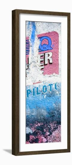 ¡Viva Mexico! Panoramic Collection - Blue Grunge Wall II-Philippe Hugonnard-Framed Photographic Print