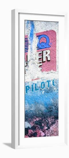 ¡Viva Mexico! Panoramic Collection - Blue Grunge Wall II-Philippe Hugonnard-Framed Photographic Print