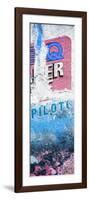 ¡Viva Mexico! Panoramic Collection - Blue Grunge Wall II-Philippe Hugonnard-Framed Photographic Print