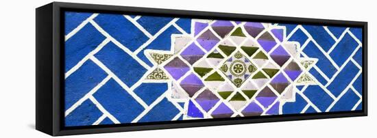 ¡Viva Mexico! Panoramic Collection - Blue Mosaics-Philippe Hugonnard-Framed Stretched Canvas