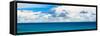 ¡Viva Mexico! Panoramic Collection - Blue Ocean and Sky - Cancun-Philippe Hugonnard-Framed Stretched Canvas