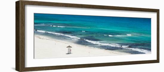 ¡Viva Mexico! Panoramic Collection - Blue Ocean and White Beach - Cancun-Philippe Hugonnard-Framed Photographic Print