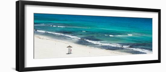 ¡Viva Mexico! Panoramic Collection - Blue Ocean and White Beach - Cancun-Philippe Hugonnard-Framed Photographic Print