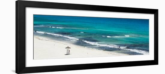 ¡Viva Mexico! Panoramic Collection - Blue Ocean and White Beach - Cancun-Philippe Hugonnard-Framed Photographic Print