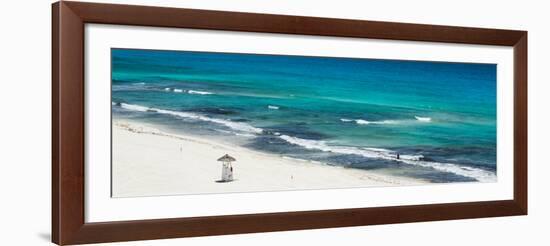 ¡Viva Mexico! Panoramic Collection - Blue Ocean and White Beach - Cancun-Philippe Hugonnard-Framed Photographic Print