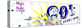 ¡Viva Mexico! Panoramic Collection - Blue SOL Sign Street Wall-Philippe Hugonnard-Stretched Canvas