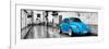 ¡Viva Mexico! Panoramic Collection - Blue VW Beetle Car in San Cristobal de Las Casas-Philippe Hugonnard-Framed Photographic Print