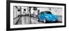 ¡Viva Mexico! Panoramic Collection - Blue VW Beetle Car in San Cristobal de Las Casas-Philippe Hugonnard-Framed Photographic Print