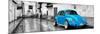 ¡Viva Mexico! Panoramic Collection - Blue VW Beetle Car in San Cristobal de Las Casas-Philippe Hugonnard-Mounted Photographic Print