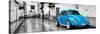 ¡Viva Mexico! Panoramic Collection - Blue VW Beetle Car in San Cristobal de Las Casas-Philippe Hugonnard-Stretched Canvas