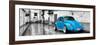 ¡Viva Mexico! Panoramic Collection - Blue VW Beetle Car in San Cristobal de Las Casas-Philippe Hugonnard-Framed Photographic Print