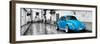 ¡Viva Mexico! Panoramic Collection - Blue VW Beetle Car in San Cristobal de Las Casas-Philippe Hugonnard-Framed Premium Photographic Print