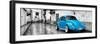 ¡Viva Mexico! Panoramic Collection - Blue VW Beetle Car in San Cristobal de Las Casas-Philippe Hugonnard-Framed Premium Photographic Print
