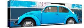 ¡Viva Mexico! Panoramic Collection - Blue VW Beetle-Philippe Hugonnard-Stretched Canvas