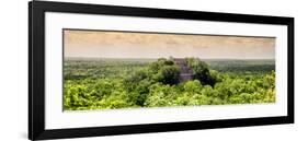 ¡Viva Mexico! Panoramic Collection - Calakmul in the Mexican Jungle at Sunset-Philippe Hugonnard-Framed Photographic Print