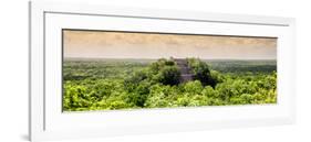 ¡Viva Mexico! Panoramic Collection - Calakmul in the Mexican Jungle at Sunset-Philippe Hugonnard-Framed Photographic Print