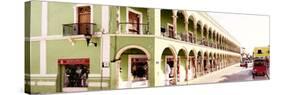 ¡Viva Mexico! Panoramic Collection - Campeche Architecture V-Philippe Hugonnard-Stretched Canvas