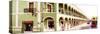 ¡Viva Mexico! Panoramic Collection - Campeche Architecture V-Philippe Hugonnard-Stretched Canvas