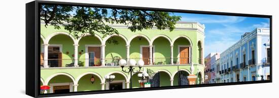 ¡Viva Mexico! Panoramic Collection - Campeche Architecture VI-Philippe Hugonnard-Framed Stretched Canvas