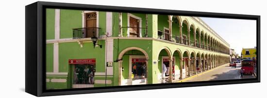 ¡Viva Mexico! Panoramic Collection - Campeche Architecture-Philippe Hugonnard-Framed Stretched Canvas