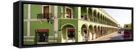 ¡Viva Mexico! Panoramic Collection - Campeche Architecture-Philippe Hugonnard-Framed Stretched Canvas