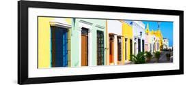 ¡Viva Mexico! Panoramic Collection - Campeche Colorful Street IV-Philippe Hugonnard-Framed Photographic Print