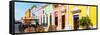 ¡Viva Mexico! Panoramic Collection - Campeche Colorful Street VII-Philippe Hugonnard-Framed Stretched Canvas