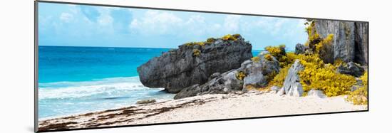 ¡Viva Mexico! Panoramic Collection - Caribbean Coastline in Tulum II-Philippe Hugonnard-Mounted Photographic Print