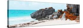 ¡Viva Mexico! Panoramic Collection - Caribbean Coastline in Tulum III-Philippe Hugonnard-Stretched Canvas