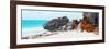 ¡Viva Mexico! Panoramic Collection - Caribbean Coastline in Tulum III-Philippe Hugonnard-Framed Photographic Print