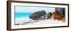 ¡Viva Mexico! Panoramic Collection - Caribbean Coastline in Tulum III-Philippe Hugonnard-Framed Premium Photographic Print