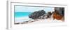 ¡Viva Mexico! Panoramic Collection - Caribbean Coastline in Tulum III-Philippe Hugonnard-Framed Premium Photographic Print