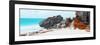 ¡Viva Mexico! Panoramic Collection - Caribbean Coastline in Tulum III-Philippe Hugonnard-Framed Photographic Print