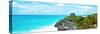 ¡Viva Mexico! Panoramic Collection - Caribbean Coastline in Tulum IX-Philippe Hugonnard-Stretched Canvas
