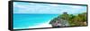 ¡Viva Mexico! Panoramic Collection - Caribbean Coastline in Tulum IX-Philippe Hugonnard-Framed Stretched Canvas