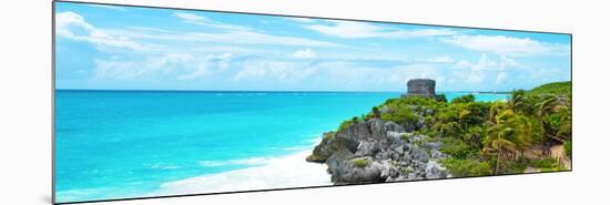 ¡Viva Mexico! Panoramic Collection - Caribbean Coastline in Tulum IX-Philippe Hugonnard-Mounted Photographic Print