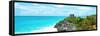 ¡Viva Mexico! Panoramic Collection - Caribbean Coastline in Tulum IX-Philippe Hugonnard-Framed Stretched Canvas