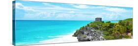 ¡Viva Mexico! Panoramic Collection - Caribbean Coastline in Tulum IX-Philippe Hugonnard-Stretched Canvas