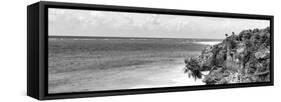 ¡Viva Mexico! Panoramic Collection - Caribbean Coastline in Tulum V-Philippe Hugonnard-Framed Stretched Canvas