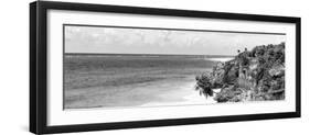 ¡Viva Mexico! Panoramic Collection - Caribbean Coastline in Tulum V-Philippe Hugonnard-Framed Photographic Print