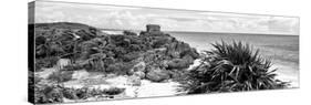 ¡Viva Mexico! Panoramic Collection - Caribbean Coastline in Tulum VII-Philippe Hugonnard-Stretched Canvas