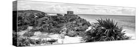 ¡Viva Mexico! Panoramic Collection - Caribbean Coastline in Tulum VII-Philippe Hugonnard-Stretched Canvas