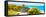 ¡Viva Mexico! Panoramic Collection - Caribbean Coastline in Tulum VIII-Philippe Hugonnard-Framed Stretched Canvas