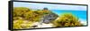 ¡Viva Mexico! Panoramic Collection - Caribbean Coastline in Tulum VIII-Philippe Hugonnard-Framed Stretched Canvas