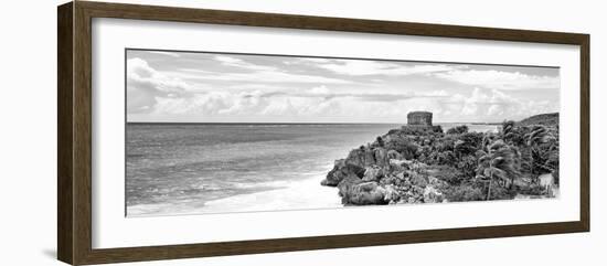 ¡Viva Mexico! Panoramic Collection - Caribbean Coastline in Tulum X-Philippe Hugonnard-Framed Photographic Print